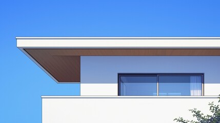 青空の下に建つ新しい一軒家