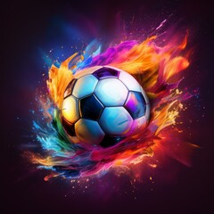 Naklejka premium soccer ball on isolated background