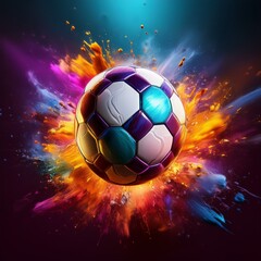 Naklejka premium soccer ball on isolated background
