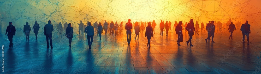 Poster visualizing overhead social dynamics network a comprehensive analysis of interactions in urban space