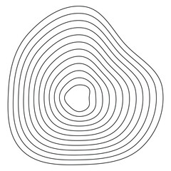 Organic topographic waves. Smooth terrain lines. Natural elevation contours. Fluid contour shapes.