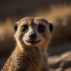 meerkat looking up