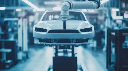 Robot Lifting Car Parts with Precision and Ease