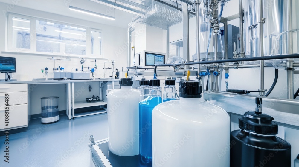 Leinwandbilder a high-tech ai-powered advanced water purification system, modern lab environment with state-of-the-