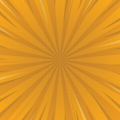 yellow comic sunburst spiral rays retro background