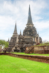 Awesome stupas (Chedis) of Wat Phra Si Sanphet in Ayutthaya