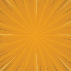 Obraz premium yellow comic sunburst spiral rays retro background