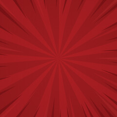red comic sunburst spiral rays retro background