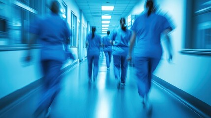 Blurry Motion of Medical Professionals
