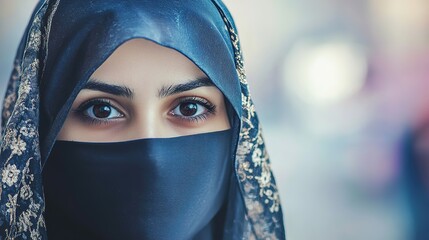 Naklejka premium Portrait of a Saudi Arabian Person in Traditional Clothing, Featuring a Distinctive Thobe and Headcovering, Representing Cultural Heritage and Middle Eastern Identity.
