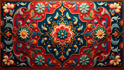 Intricate Floral Carpet Patterns from Iraq