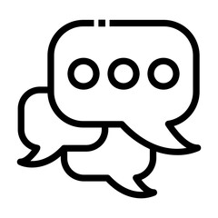 conversation Line Icon