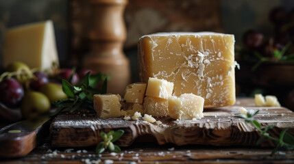 Pecorino Romano, Hard and Crumbly.