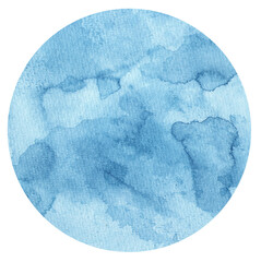 Watercolor hand painted circles texture. Watercolour circle elements for design.