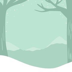 winter forest background