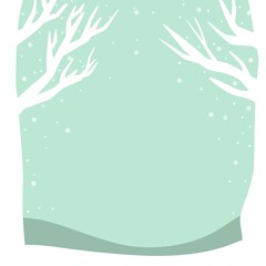 winter forest background