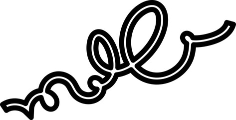 Bold curved lines, strokes and doodles children or festive celebration design