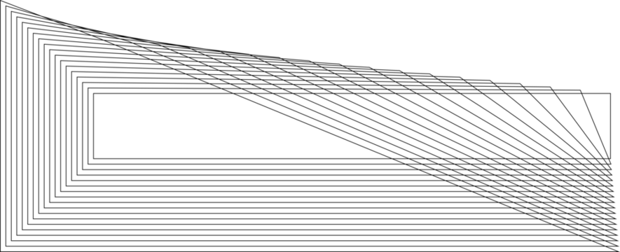 Rectangle dynamic line with blending for tag, logo, badges, banner
