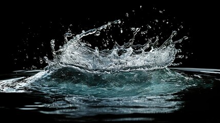 High-energy splash of water captured in mid-air, perfect for conveying freshness and movement.