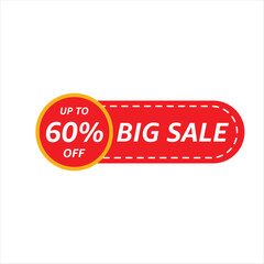 Up to 65 percent Off Big Sale Red and Yellow Label