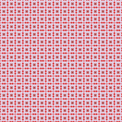  Minimalist Red Floral Pattern on Black Background