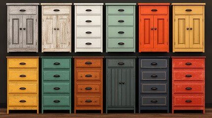 Upcycled Furniture with Painted and Refurbished Look