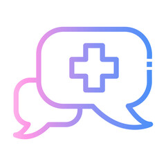 chat Line Gradient Icon