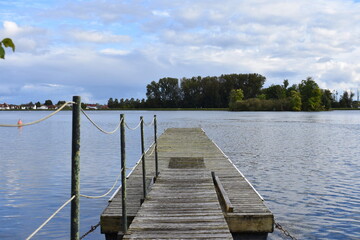 Obraz premium Auszeit am Steg