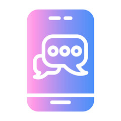 online chat Gradient icon