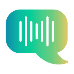 voice recognition Gradient icon