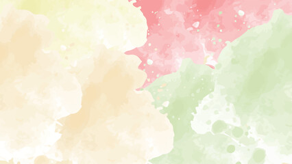 Obraz premium yellow green and red watercolor backrgound