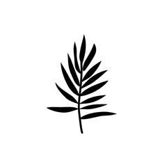 black leaf silhouette