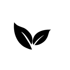 black leaf silhouette