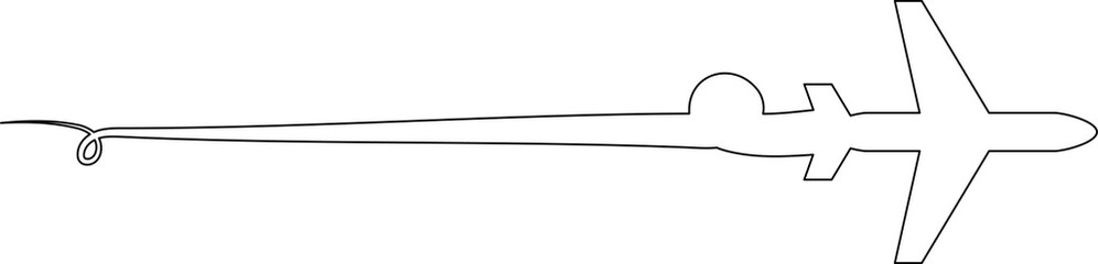 Airplane routes. Travel icon