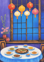 Chinese New Year meal