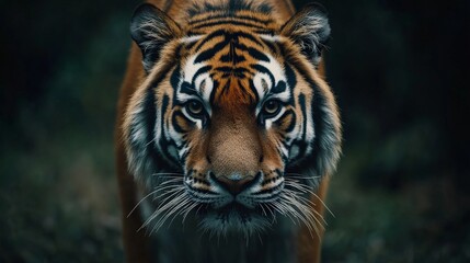 Fototapeta premium Endangered Tiger Raising Awareness for Conservation Efforts