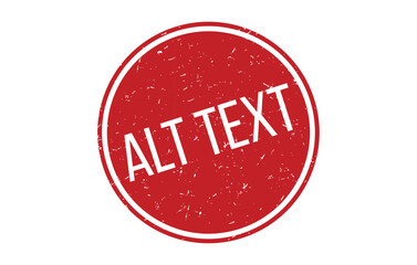 ALT TEXT Rubber Stamp Seal Vector illustration isolated on white background