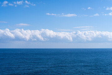 tranquil sea with cloud