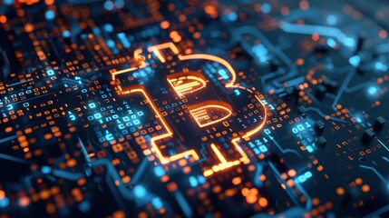 Business virtual screen graph chart digital technology and trader online trading investment in stock market for cryptocurrency money and bitcoins using data in blockchain. 3D illustration banner 