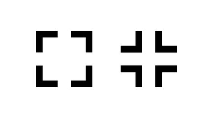 Full screen icon toggle on off
