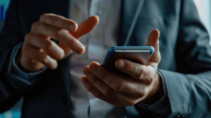 Businessman using smartphone data progress of business and financial and investment data, network and analysis customer growth graph, business planning, strategy and development meeting team