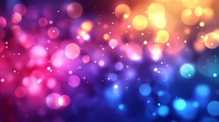 Vibrant Colorful Bokeh Background with Warm and Cool Tones Abstract Design : Generative AI