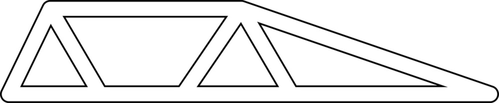 recommend clip art: Triangle line icon. Geometric shapes