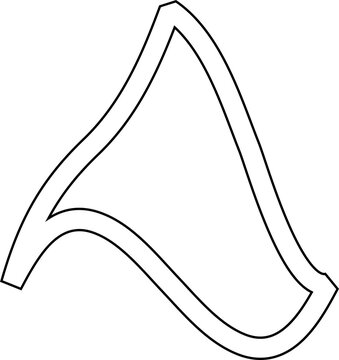 recommend clip art: Triangle line icon. Geometric shapes