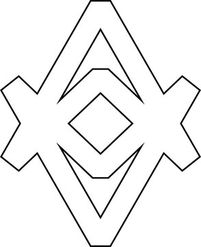 recommend clip art: Triangle line icon. Geometric shapes