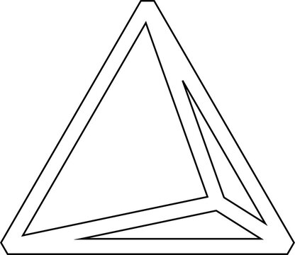 recommend clip art: Triangle line icon. Geometric shapes