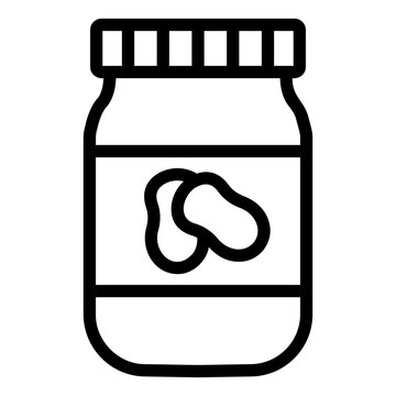 recommend clip art: peanut butter Line Icon