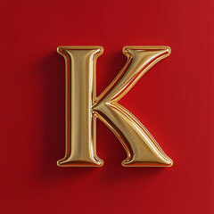 Gold Letter K