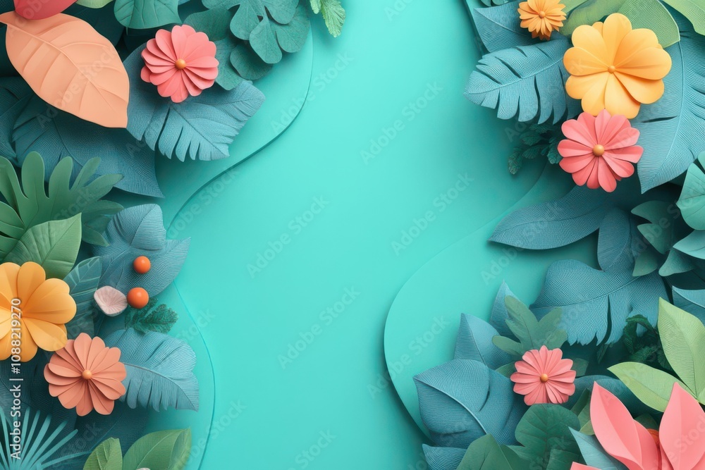 Poster success path flat design top view growth achievement theme 3d render complementary color scheme