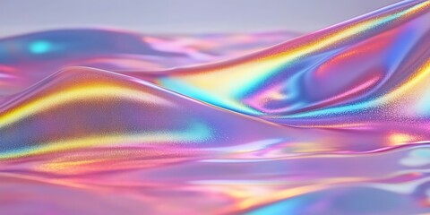 Fototapeta premium Abstract iridescent holographic texture.